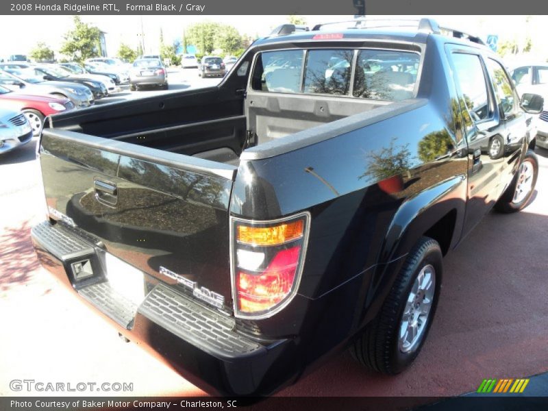 Formal Black / Gray 2008 Honda Ridgeline RTL