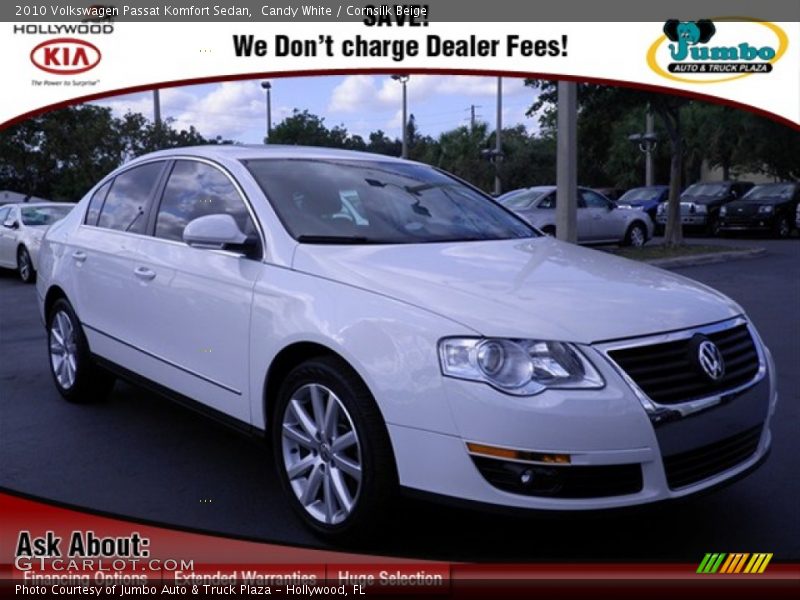 Candy White / Cornsilk Beige 2010 Volkswagen Passat Komfort Sedan