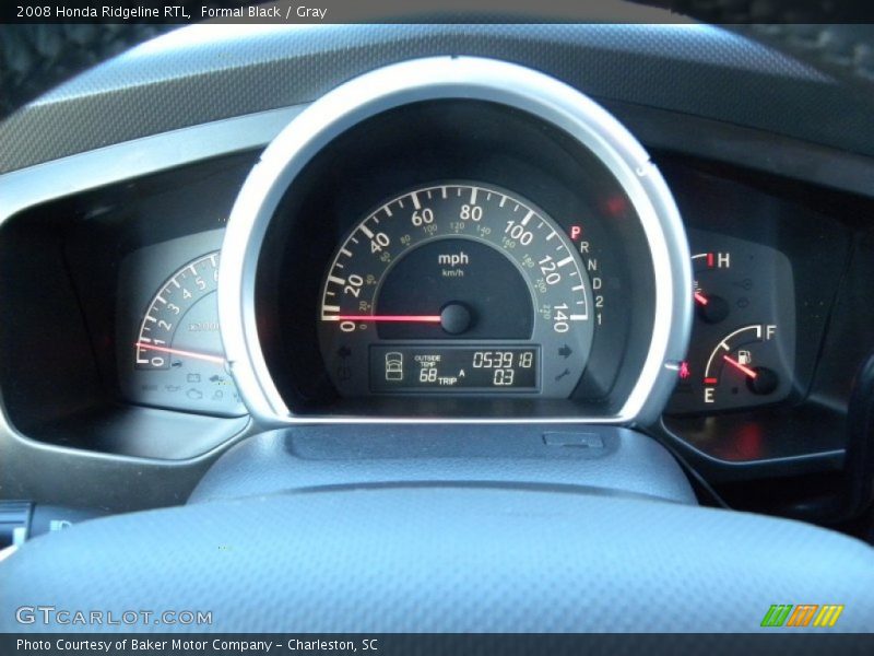 Formal Black / Gray 2008 Honda Ridgeline RTL