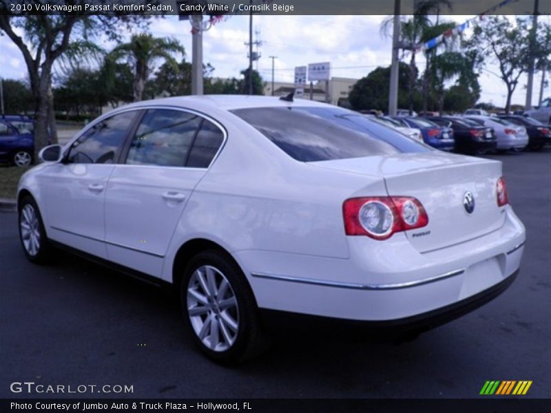 Candy White / Cornsilk Beige 2010 Volkswagen Passat Komfort Sedan