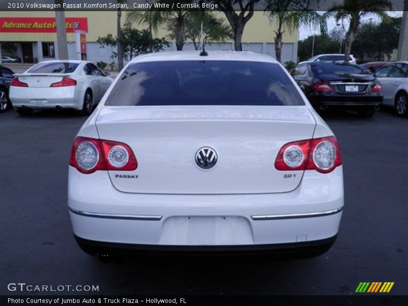 Candy White / Cornsilk Beige 2010 Volkswagen Passat Komfort Sedan