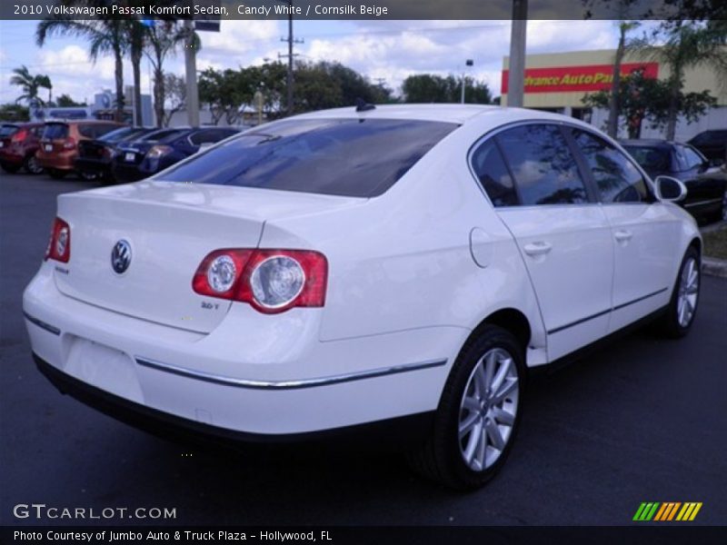 Candy White / Cornsilk Beige 2010 Volkswagen Passat Komfort Sedan