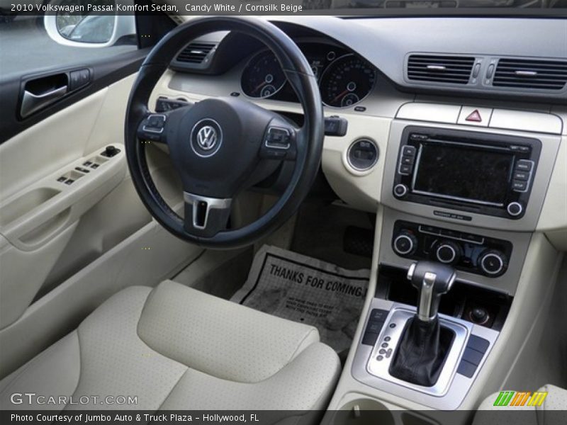 Candy White / Cornsilk Beige 2010 Volkswagen Passat Komfort Sedan
