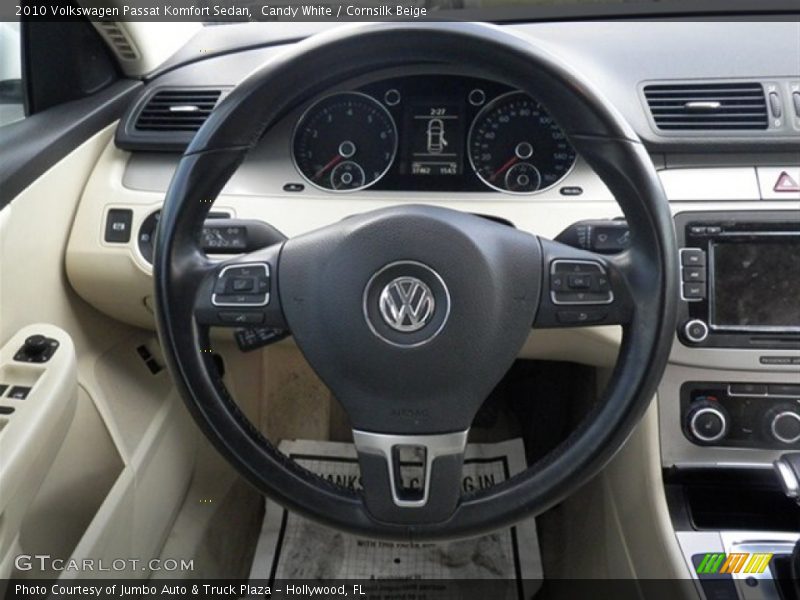 Candy White / Cornsilk Beige 2010 Volkswagen Passat Komfort Sedan