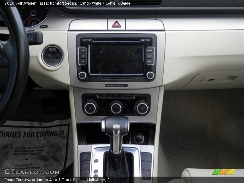 Candy White / Cornsilk Beige 2010 Volkswagen Passat Komfort Sedan