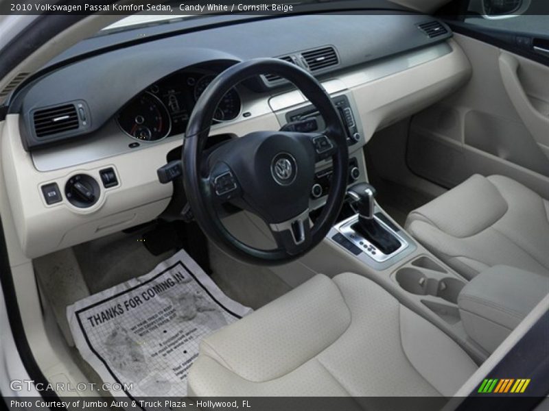Candy White / Cornsilk Beige 2010 Volkswagen Passat Komfort Sedan