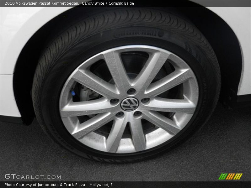 Candy White / Cornsilk Beige 2010 Volkswagen Passat Komfort Sedan