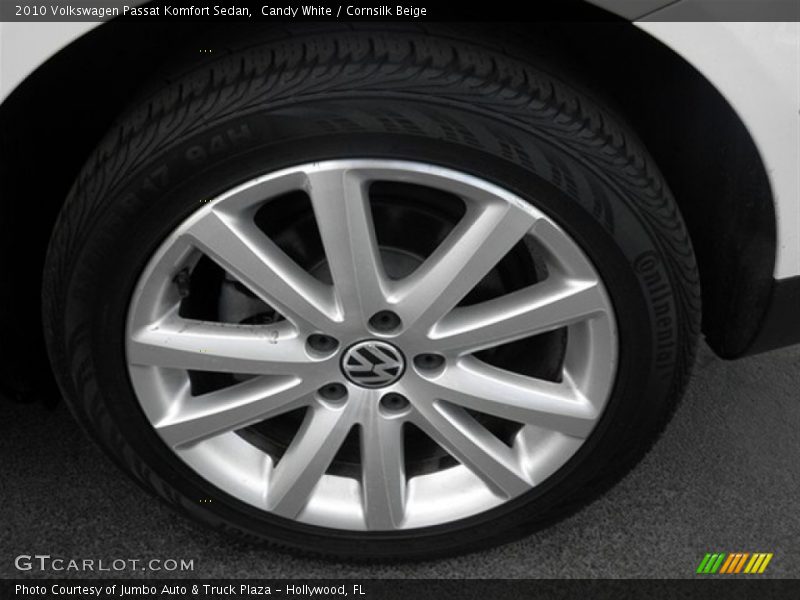 Candy White / Cornsilk Beige 2010 Volkswagen Passat Komfort Sedan