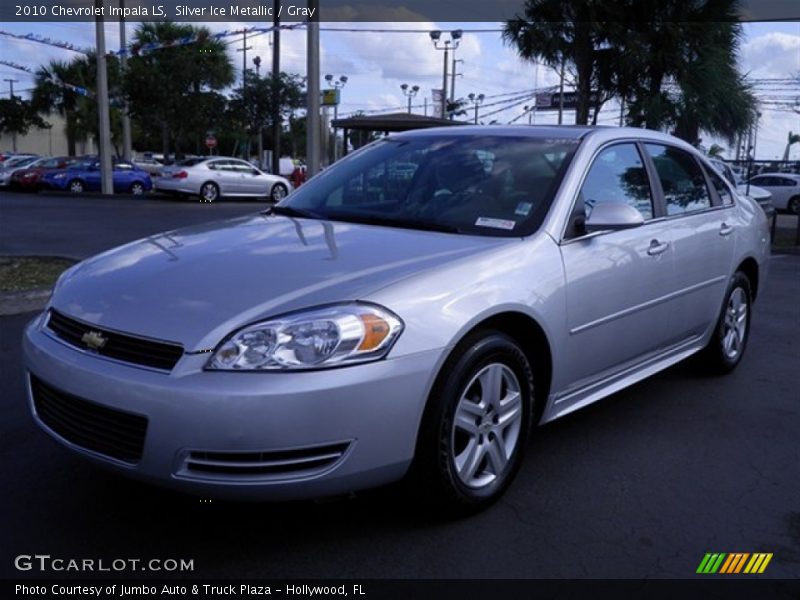 Silver Ice Metallic / Gray 2010 Chevrolet Impala LS