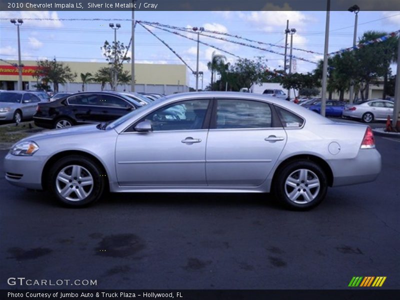 Silver Ice Metallic / Gray 2010 Chevrolet Impala LS