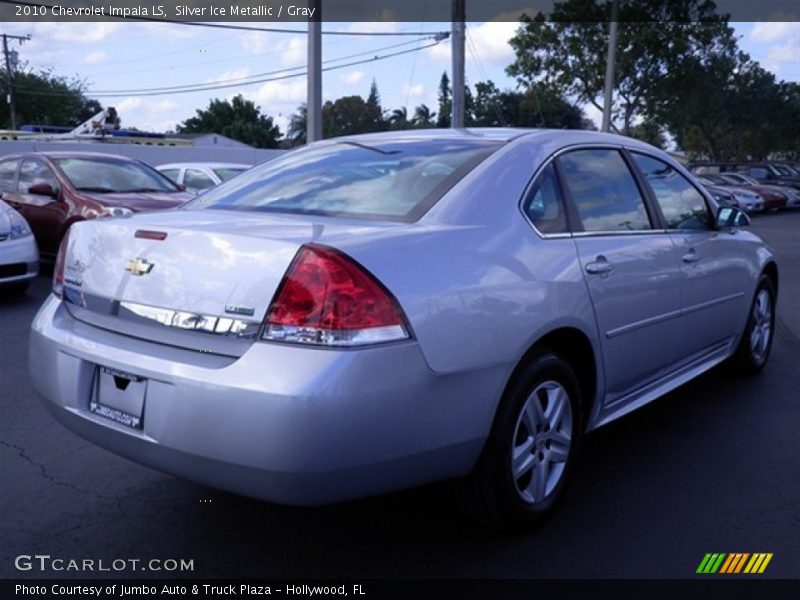Silver Ice Metallic / Gray 2010 Chevrolet Impala LS
