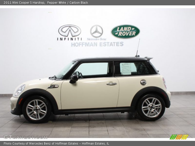 Pepper White / Carbon Black 2011 Mini Cooper S Hardtop