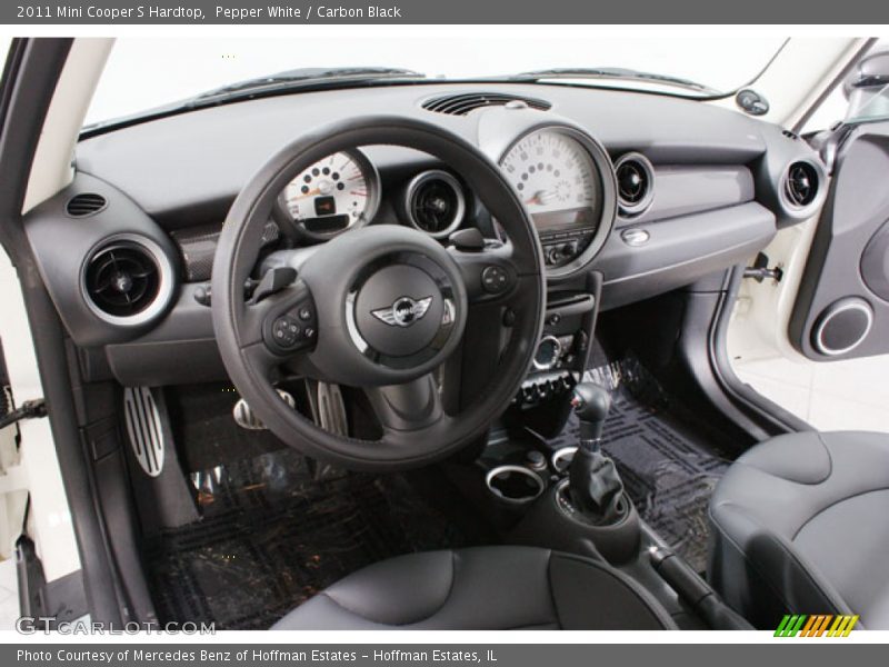 Pepper White / Carbon Black 2011 Mini Cooper S Hardtop