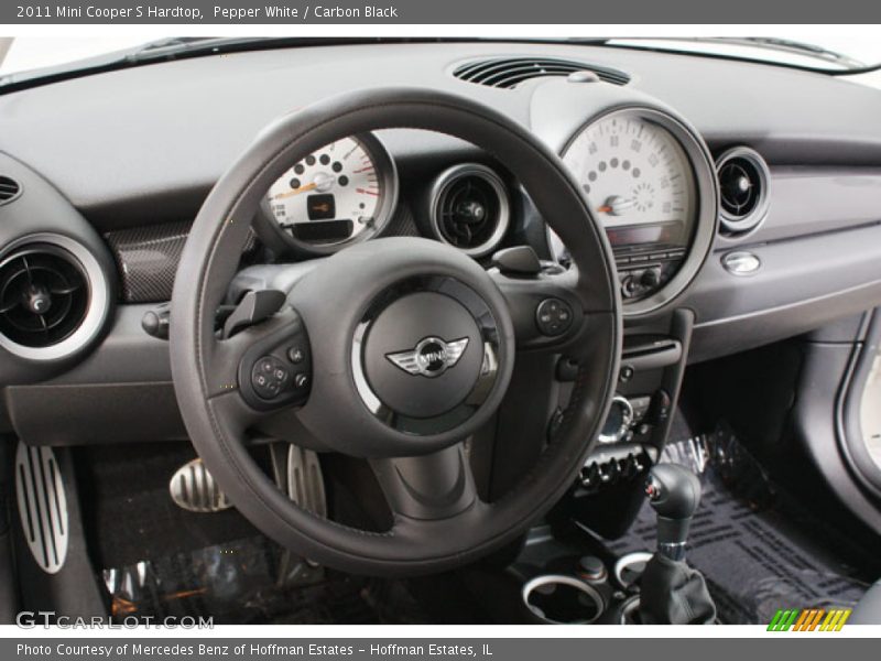Pepper White / Carbon Black 2011 Mini Cooper S Hardtop