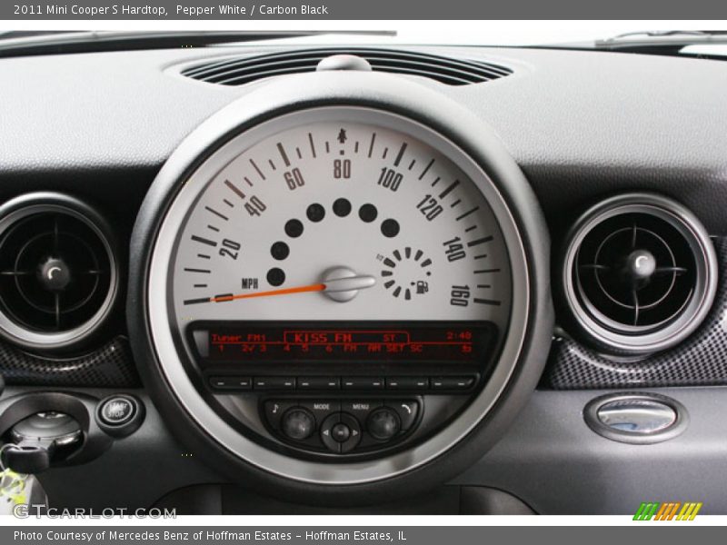 Pepper White / Carbon Black 2011 Mini Cooper S Hardtop