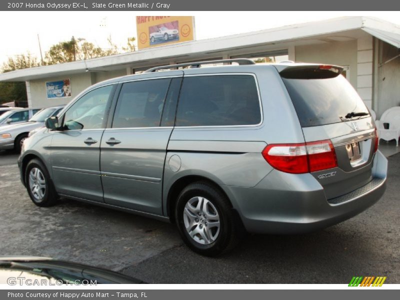 Slate Green Metallic / Gray 2007 Honda Odyssey EX-L