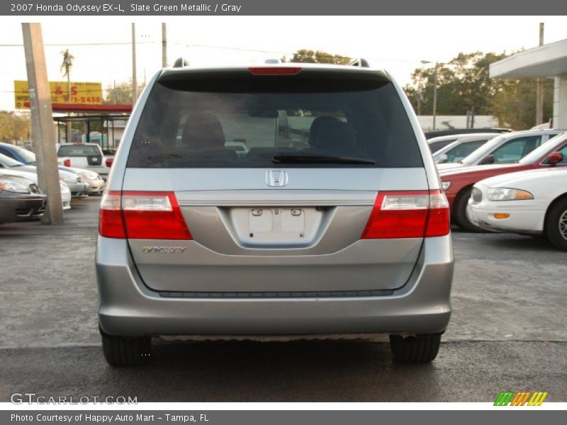 Slate Green Metallic / Gray 2007 Honda Odyssey EX-L