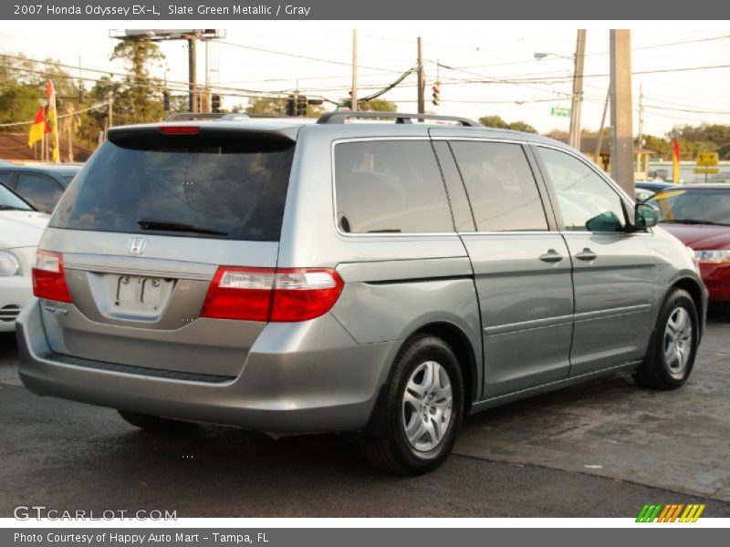 Slate Green Metallic / Gray 2007 Honda Odyssey EX-L