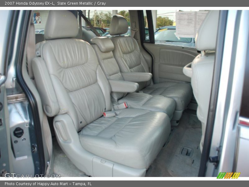 Slate Green Metallic / Gray 2007 Honda Odyssey EX-L
