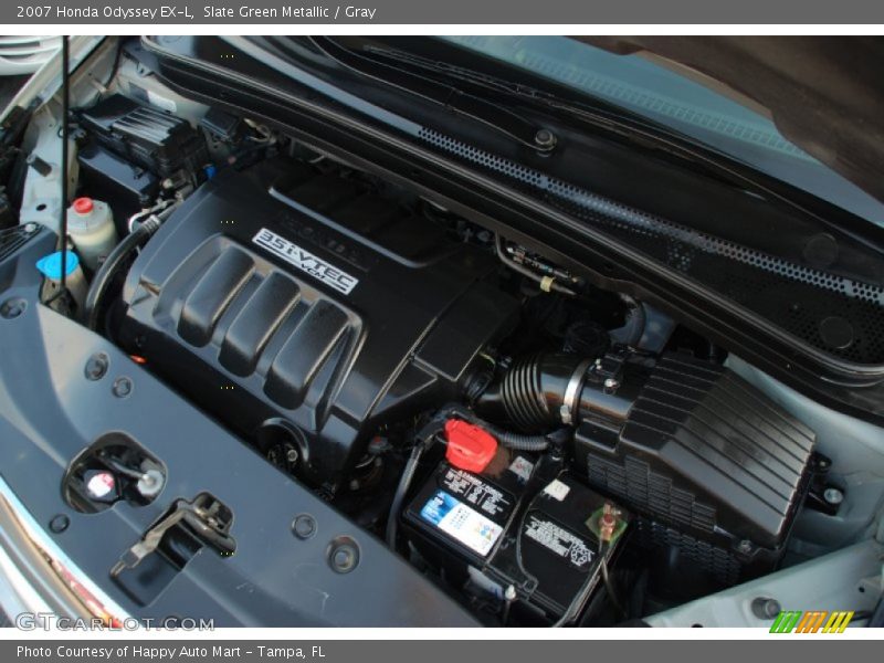Slate Green Metallic / Gray 2007 Honda Odyssey EX-L