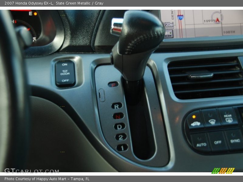 Slate Green Metallic / Gray 2007 Honda Odyssey EX-L