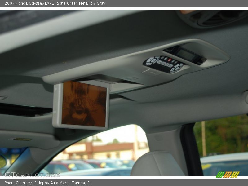 Slate Green Metallic / Gray 2007 Honda Odyssey EX-L