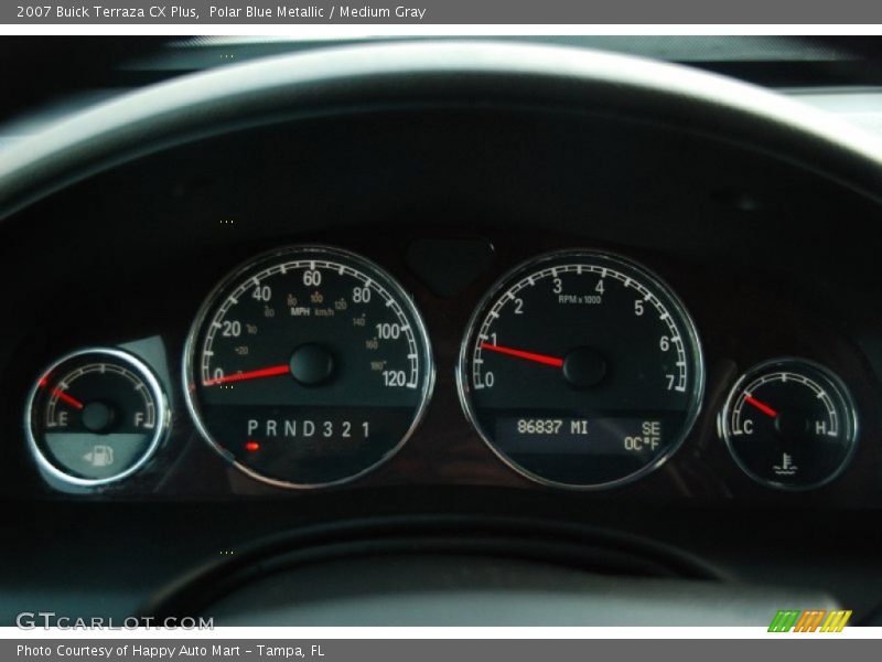Polar Blue Metallic / Medium Gray 2007 Buick Terraza CX Plus