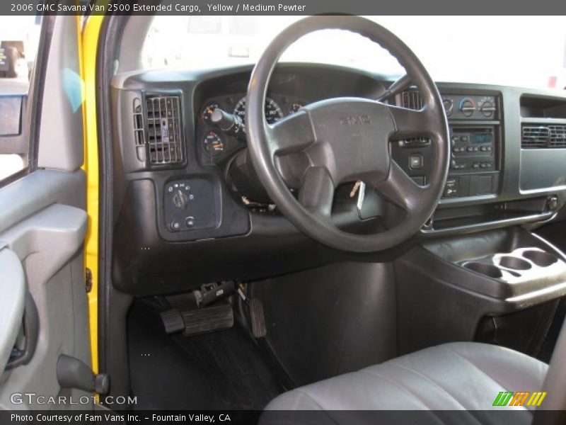 Yellow / Medium Pewter 2006 GMC Savana Van 2500 Extended Cargo
