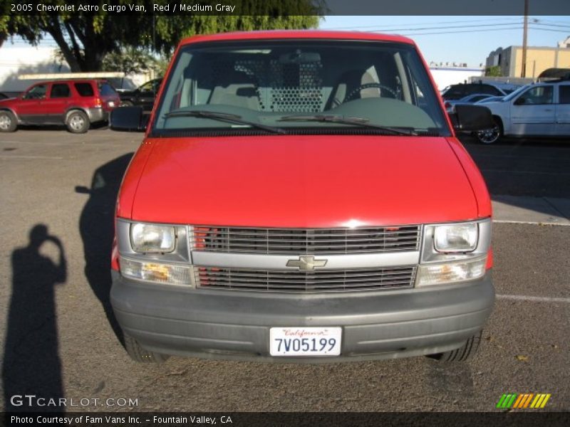 Red / Medium Gray 2005 Chevrolet Astro Cargo Van