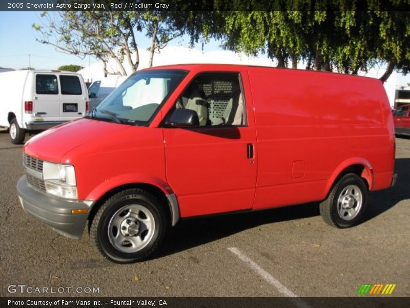 Red / Medium Gray 2005 Chevrolet Astro Cargo Van