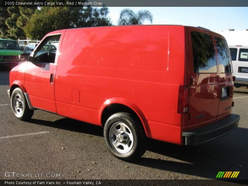 Red / Medium Gray 2005 Chevrolet Astro Cargo Van