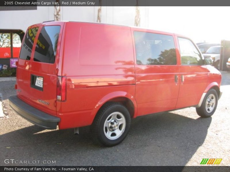 Red / Medium Gray 2005 Chevrolet Astro Cargo Van
