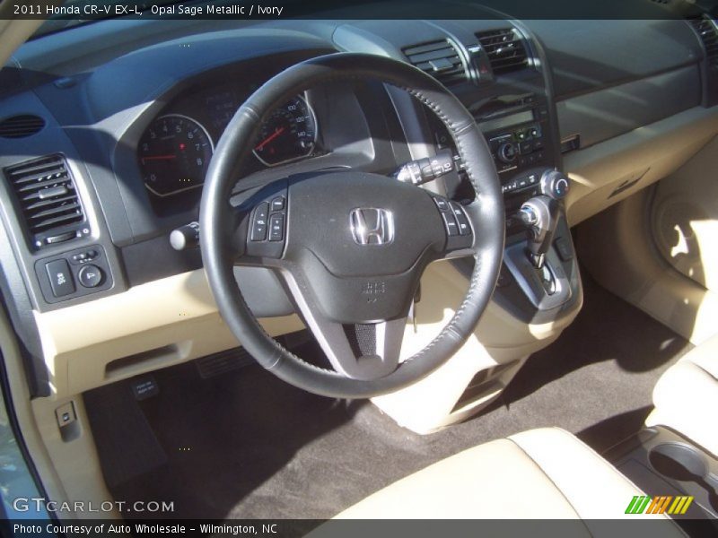 Opal Sage Metallic / Ivory 2011 Honda CR-V EX-L