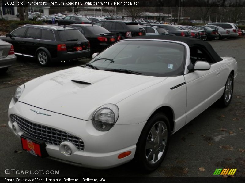 Whisper White / Midnight Black 2002 Ford Thunderbird Premium Roadster