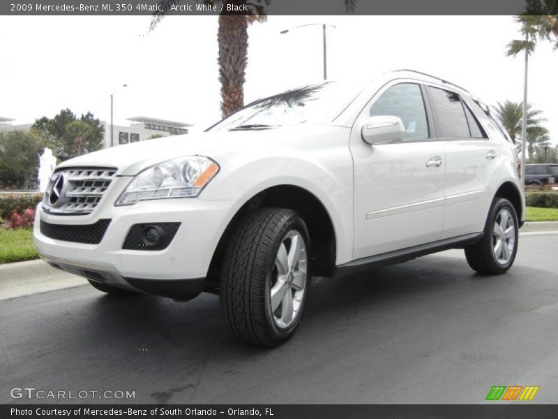 Arctic White / Black 2009 Mercedes-Benz ML 350 4Matic
