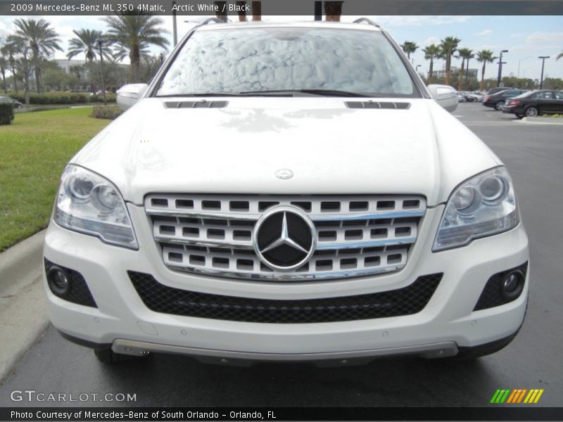 Arctic White / Black 2009 Mercedes-Benz ML 350 4Matic
