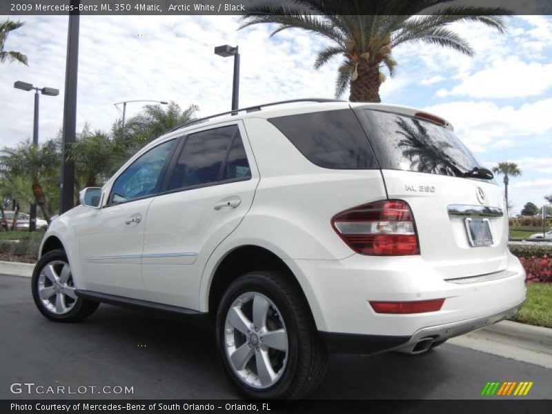 Arctic White / Black 2009 Mercedes-Benz ML 350 4Matic