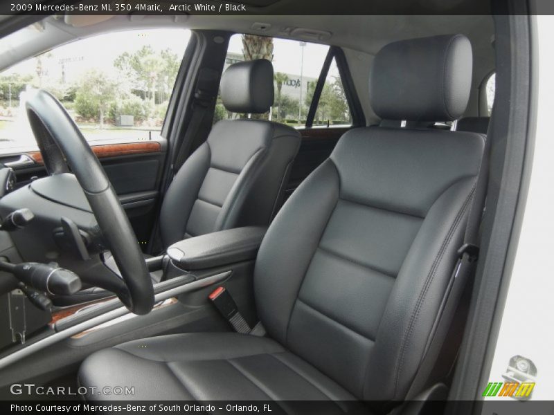 Arctic White / Black 2009 Mercedes-Benz ML 350 4Matic