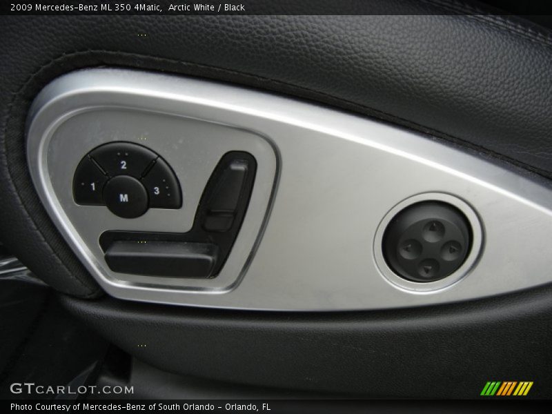 Arctic White / Black 2009 Mercedes-Benz ML 350 4Matic