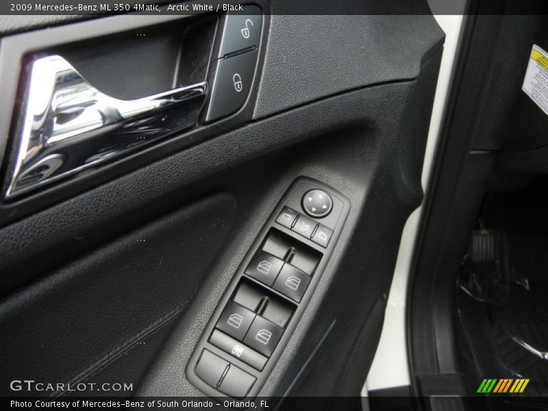 Arctic White / Black 2009 Mercedes-Benz ML 350 4Matic