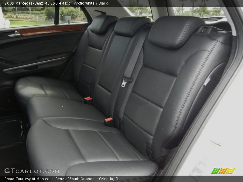 Arctic White / Black 2009 Mercedes-Benz ML 350 4Matic