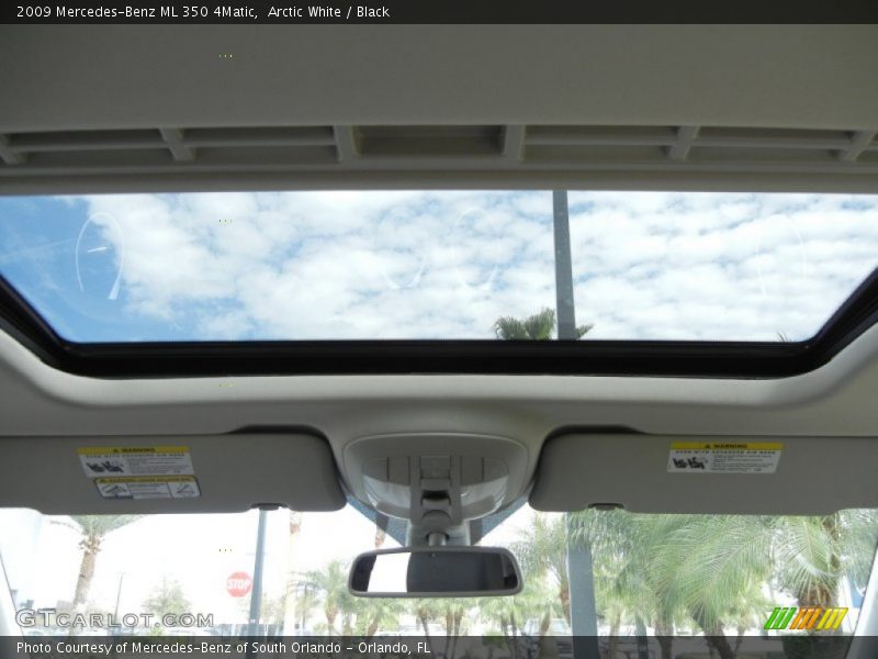 Arctic White / Black 2009 Mercedes-Benz ML 350 4Matic