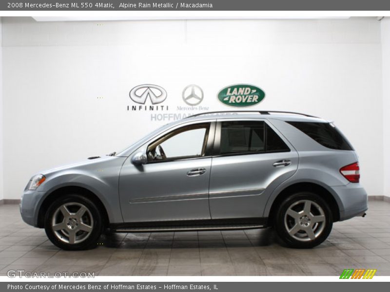 Alpine Rain Metallic / Macadamia 2008 Mercedes-Benz ML 550 4Matic