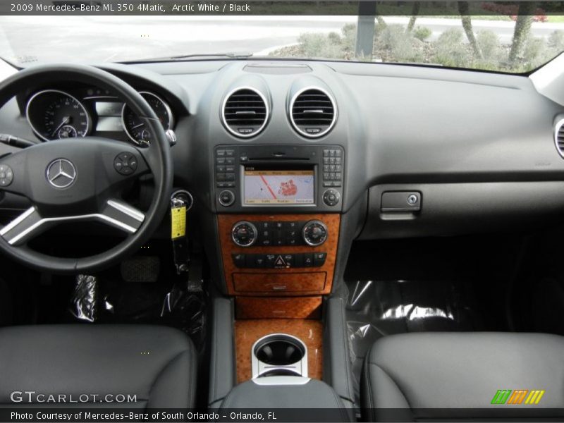 Arctic White / Black 2009 Mercedes-Benz ML 350 4Matic