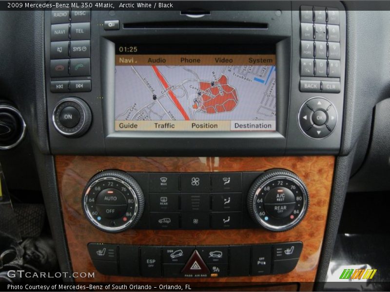 Arctic White / Black 2009 Mercedes-Benz ML 350 4Matic