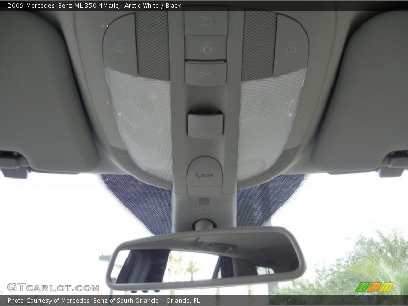 Arctic White / Black 2009 Mercedes-Benz ML 350 4Matic