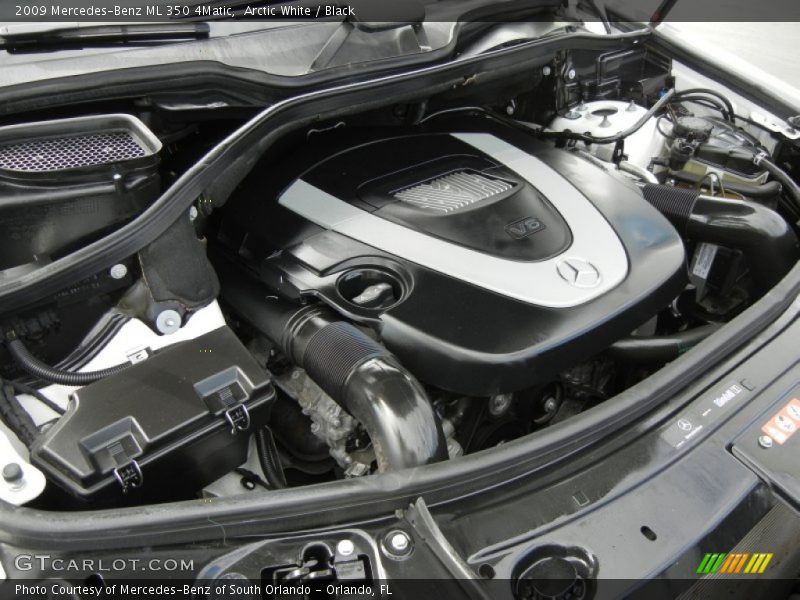 Arctic White / Black 2009 Mercedes-Benz ML 350 4Matic