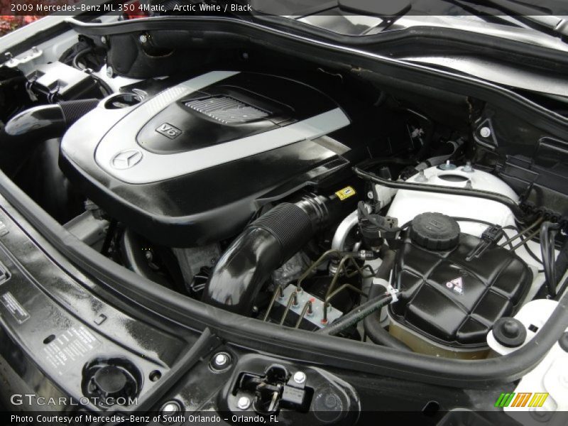 Arctic White / Black 2009 Mercedes-Benz ML 350 4Matic