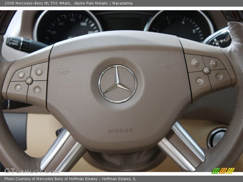 Alpine Rain Metallic / Macadamia 2008 Mercedes-Benz ML 550 4Matic