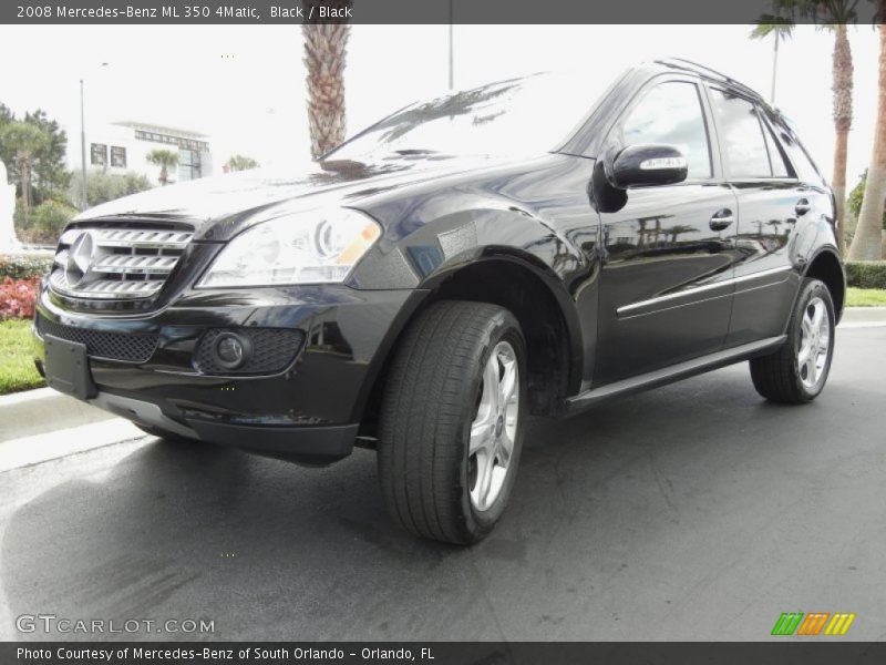 Black / Black 2008 Mercedes-Benz ML 350 4Matic